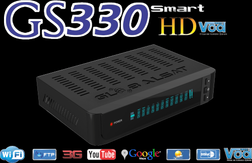 Atualização Globalsat GS330 Smart HD VFD VOD - v1.91 - 05/01/2015
