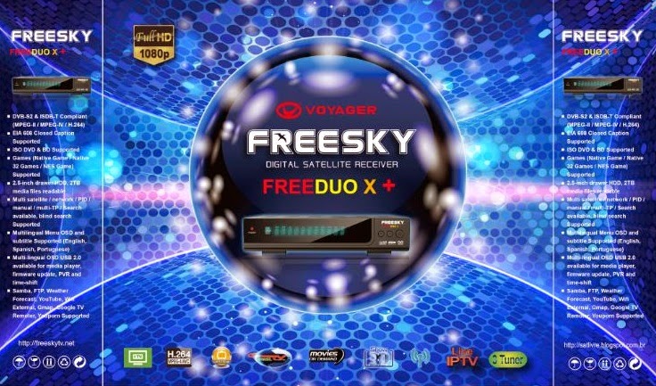 FREESKY-FREEDUO-X-PLUS-3-TURNERS Atualização Freesky Duo X+ V2.11 - 23/07/15