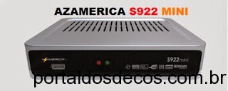 ATUALIZAÇÃO AZAMERICA S922 MINI MODIFICADA - 23/08/16 AZAMERICA