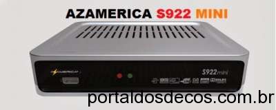 AZAMERICA S922 MINI ATUALIZAÇÃO SKS 58W ON - 03-05-17 AZAMERICA