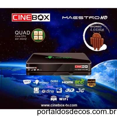 CINEBOX MAESTRO HD ATUALIZAÇÃO V4.22.1 de 30-05-17 CINEBOX