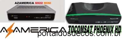 AZAMERICA S922 MINI EM TOCOMSAT PHOENIX ATUALIZAÇAO de 08-08-17 AZAMERICA