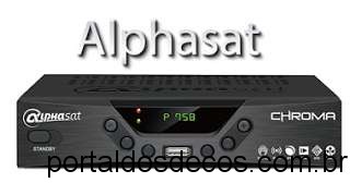 ALPHASAT  -Alphasat-Chroma-HD ALPHASAT CHROMA V 9.08.06.S41 ATUALIZAÇÃO de 09-09-17