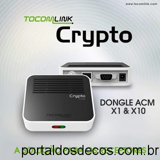 TOCOMSAT  -TOCOMLINK-CRYPTO-ACM TOCOMLINK DONGLE CRYPTON X1 ATUALIZAÇÃO V 1.014 de 14-09-17