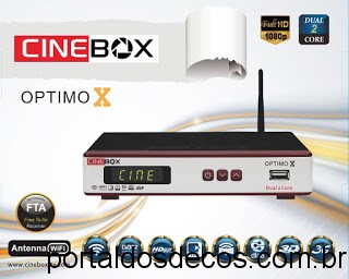 CINEBOX  -Cinebox-Optimo-X CINEBOX OPTIMO X ATUALIZAÇÃO de 26-10-17