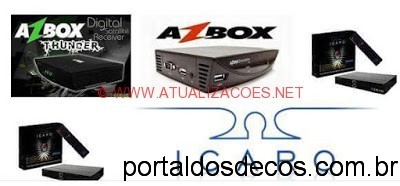 AZBOX  -THUNDER-EM-ICARO-1 AZBOX THUNDER e BRAVISSIMO PLUS EM ICARO XF5001 ATUALIZAÇÃO MODIFICADA  20/01/18