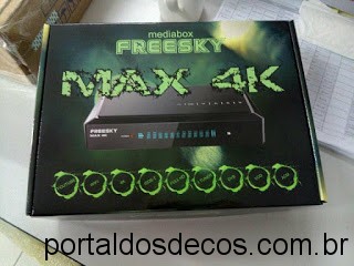 FREESKY  -FREESKY-MAX-HD-4K FREESKY MAX 4K 3 TUNERS ANDROID ATUALIZAÇÃO V335 de 25-10-18