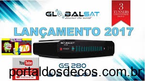 GLOBALSAT  -Globalsat-GS280 GLOBALSAT GS 280 V20612 HD ATUALIZAÇÃO de 06-06-19