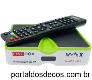 CINEBOX  -CINEBOX-FANTASIA-X CINEBOX FANTASIA X ATUALIZAÇÃO CÓDIGO PRIME V4.0.1 de 06-10-23
